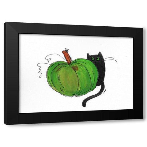 Peek a Boo IV Black Modern Wood Framed Art Print with Double Matting by Strong, Molly Susan