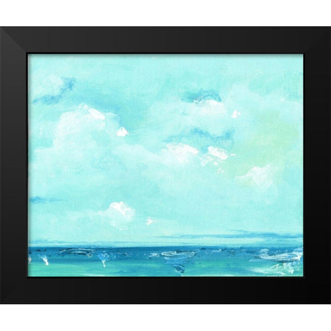 Oceanscape Black Modern Wood Framed Art Print by Strong, Molly Susan