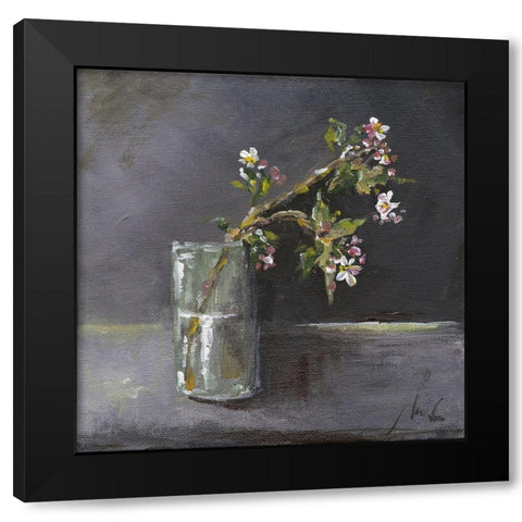 Still Life Black Modern Wood Framed Art Print with Double Matting by Strong, Molly Susan