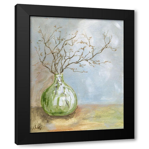Contemporary Still Life Black Modern Wood Framed Art Print with Double Matting by Strong, Molly Susan