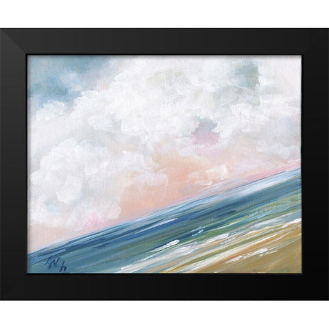 Beach Horizon III Black Modern Wood Framed Art Print by Strong, Molly Susan