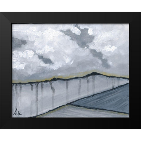 Contemporary Landscape Black Modern Wood Framed Art Print by Strong, Molly Susan