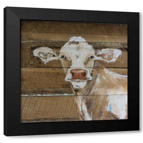 Bossy Black Modern Wood Framed Art Print with Double Matting by Strong, Molly Susan