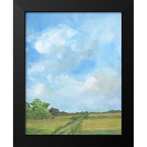 Road Less Traveled Black Modern Wood Framed Art Print by Strong, Molly Susan
