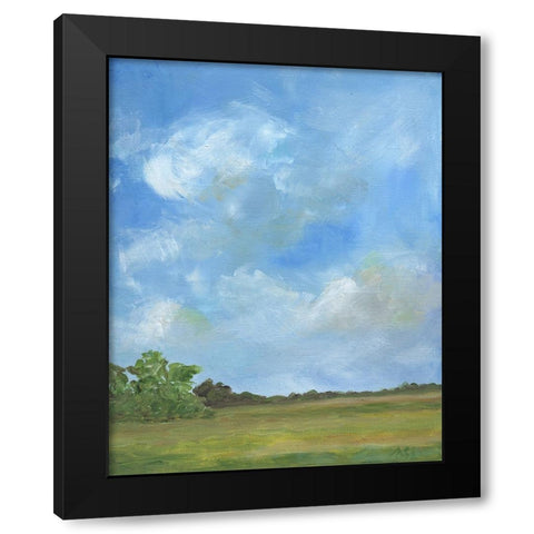Pasture I Black Modern Wood Framed Art Print by Strong, Molly Susan