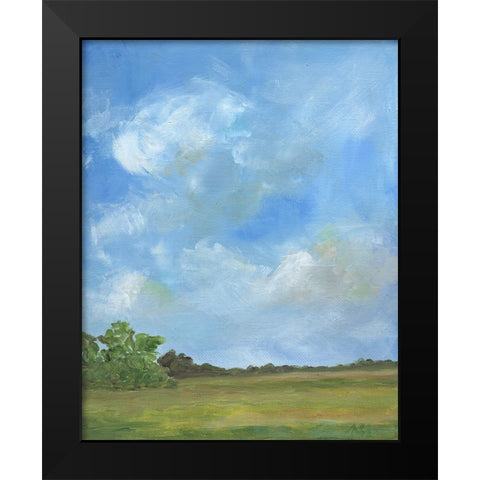 Pasture I Black Modern Wood Framed Art Print by Strong, Molly Susan