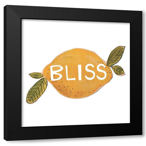 Bliss Black Modern Wood Framed Art Print with Double Matting by Rupp, Mariah