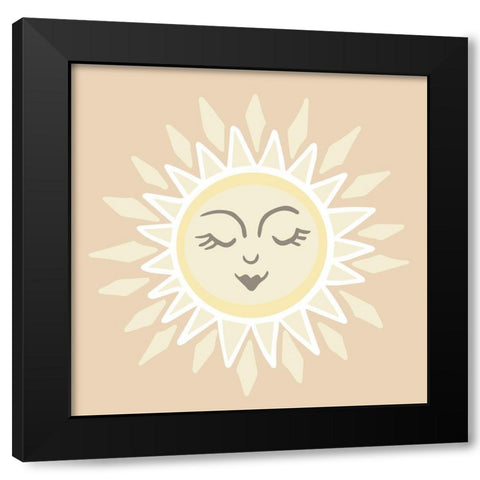 White Sun Black Modern Wood Framed Art Print with Double Matting by Rupp, Mariah