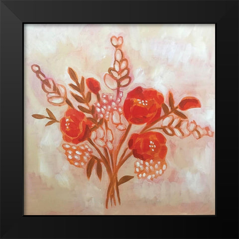 Autumn Bouquet Black Modern Wood Framed Art Print by Rupp, Mariah