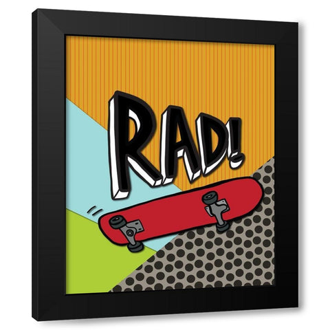 Rad Black Modern Wood Framed Art Print with Double Matting by Rupp, Mariah