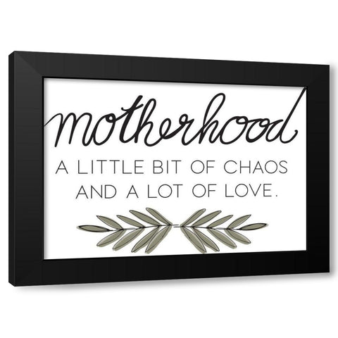 Motherhood Black Modern Wood Framed Art Print with Double Matting by Rupp, Mariah