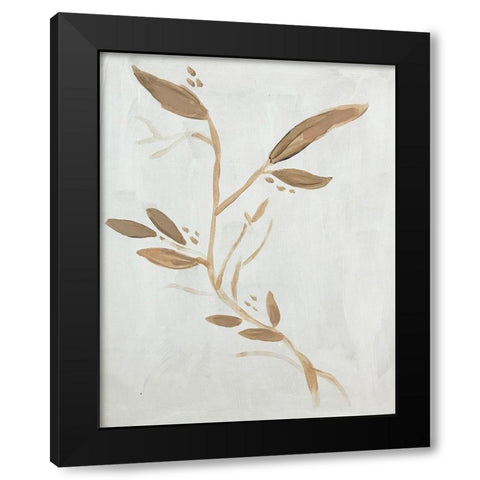 Twig on White Black Modern Wood Framed Art Print by Rupp, Mariah