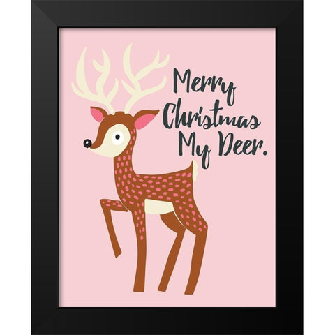 My Deer Black Modern Wood Framed Art Print by Rupp, Mariah