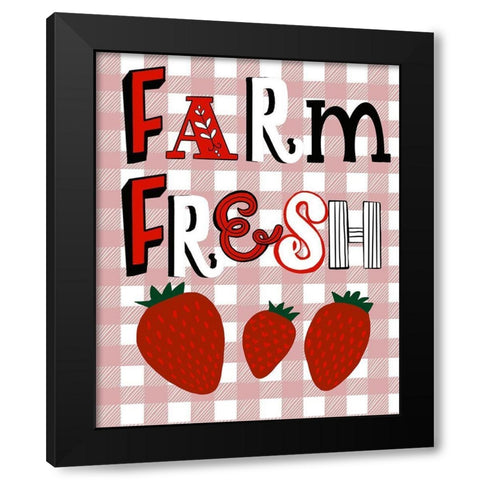 Farm Fresh Black Modern Wood Framed Art Print with Double Matting by Rupp, Mariah