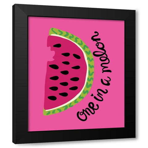 One in a Melon III Black Modern Wood Framed Art Print with Double Matting by Rupp, Mariah