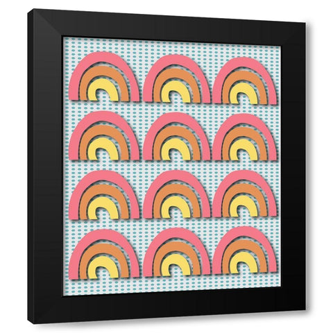 Rainbows Black Modern Wood Framed Art Print with Double Matting by Rupp, Mariah