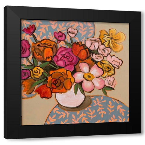 Retro Betty Black Modern Wood Framed Art Print with Double Matting by Rupp, Mariah