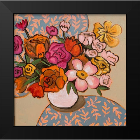 Retro Betty Black Modern Wood Framed Art Print by Rupp, Mariah
