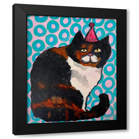 Party Animal Black Modern Wood Framed Art Print by Rupp, Mariah