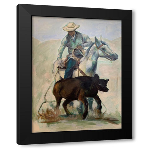 Rodeo Black Modern Wood Framed Art Print with Double Matting by Rupp, Mariah