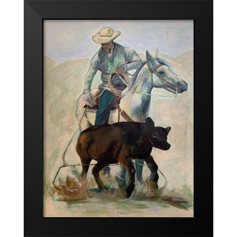 Rodeo Black Modern Wood Framed Art Print by Rupp, Mariah