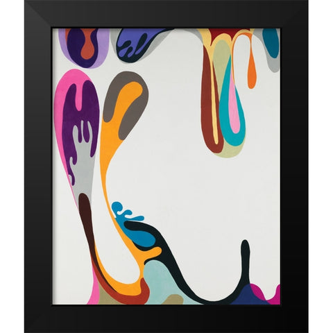 Islands Black Modern Wood Framed Art Print by Zinn, Mary