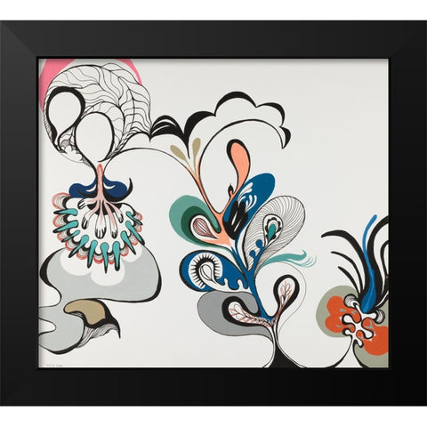 Summerfield Black Modern Wood Framed Art Print by Zinn, Mary