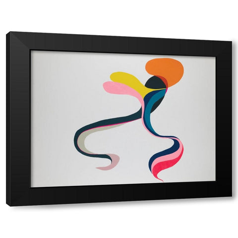 Boomerang Black Modern Wood Framed Art Print by Zinn, Mary