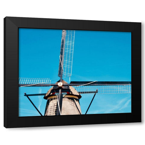 Windmill III Black Modern Wood Framed Art Print with Double Matting by Singleton, Ashley