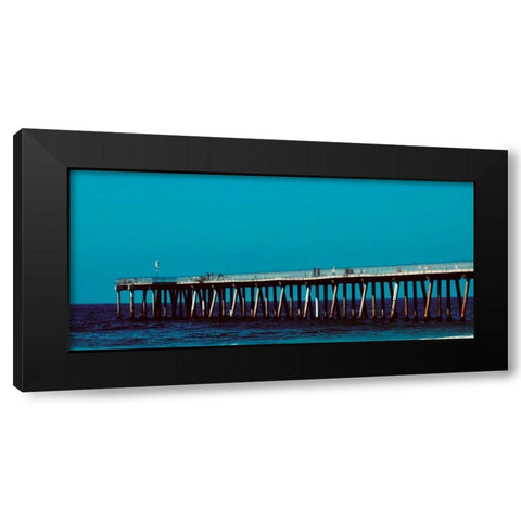 Pier Pressure Black Modern Wood Framed Art Print with Double Matting by Singleton, Ashley