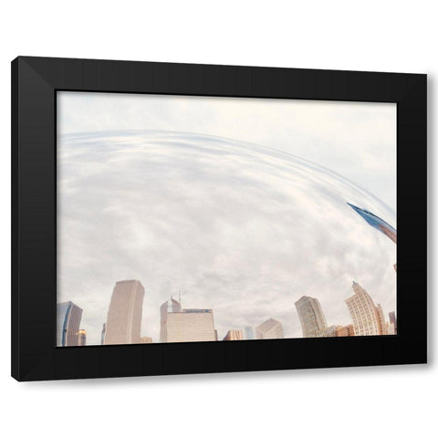 City Reflection II Black Modern Wood Framed Art Print with Double Matting by Singleton, Ashley