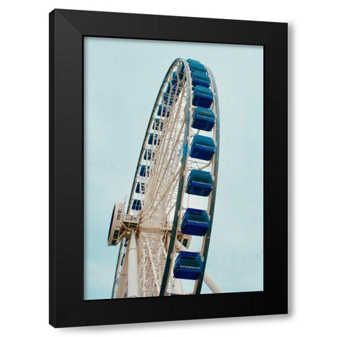 Day Ride Black Modern Wood Framed Art Print by Singleton, Ashley