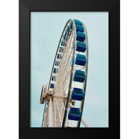 Day Ride Black Modern Wood Framed Art Print by Singleton, Ashley