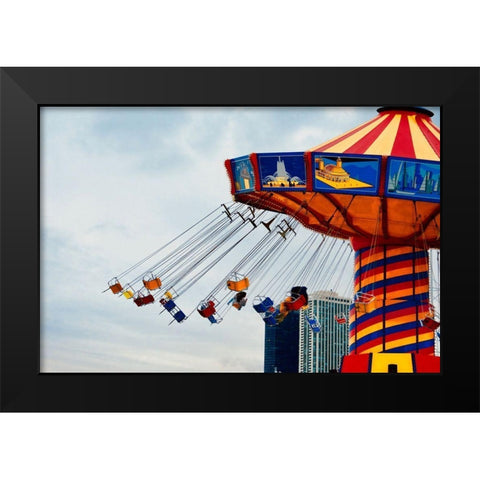 Swings II Black Modern Wood Framed Art Print by Singleton, Ashley