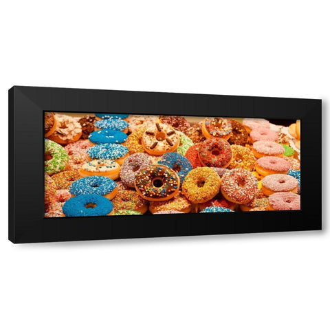 Donut Forget Me Black Modern Wood Framed Art Print with Double Matting by Singleton, Ashley