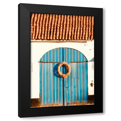 Blue Doors Black Modern Wood Framed Art Print with Double Matting by Singleton, Ashley