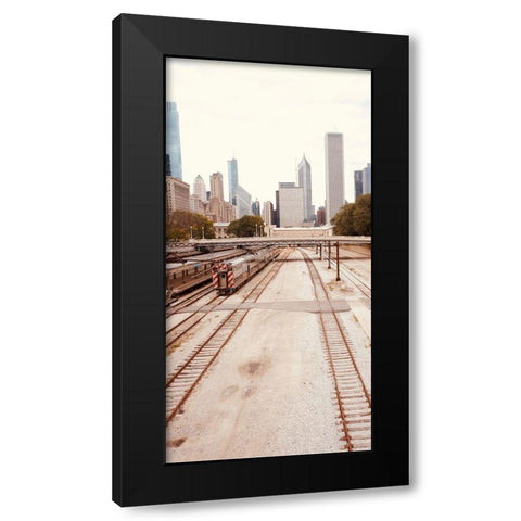 Cityscape II Black Modern Wood Framed Art Print by Singleton, Ashley