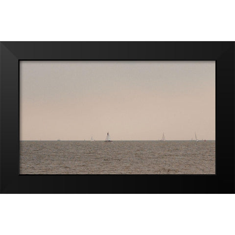 Horizon Line III Black Modern Wood Framed Art Print by Singleton, Ashley