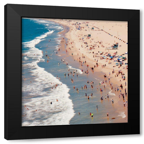 Beach Days Black Modern Wood Framed Art Print by Singleton, Ashley