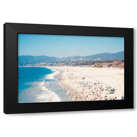 Beach Days II Black Modern Wood Framed Art Print with Double Matting by Singleton, Ashley