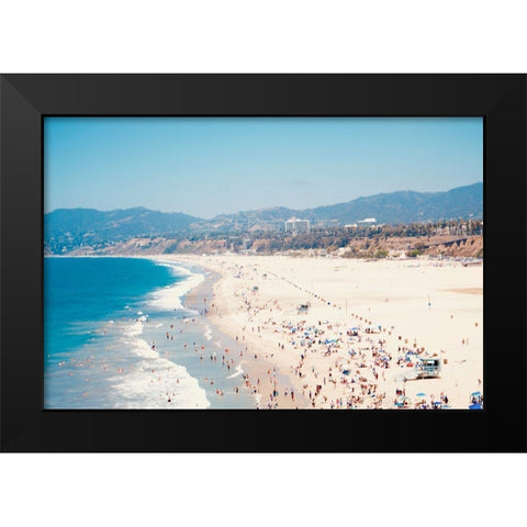 Beach Days II Black Modern Wood Framed Art Print by Singleton, Ashley