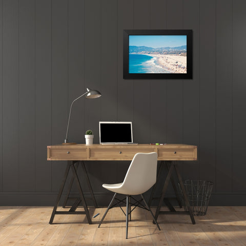 Beach Days III Black Modern Wood Framed Art Print by Singleton, Ashley