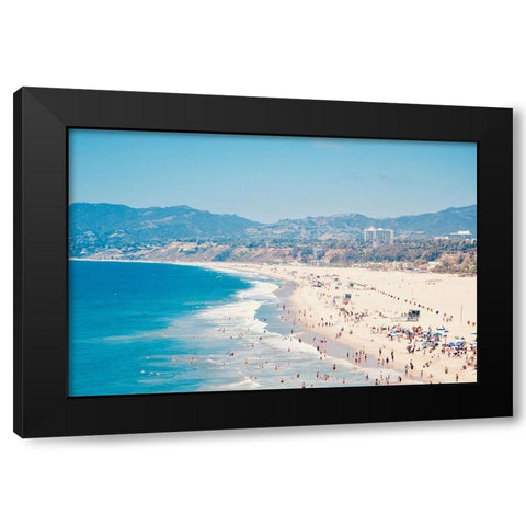 Beach Days III Black Modern Wood Framed Art Print by Singleton, Ashley