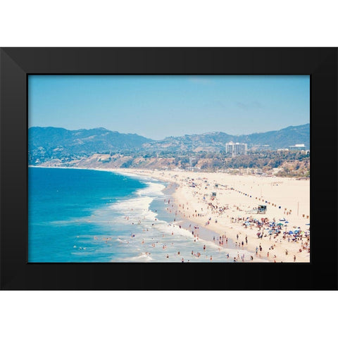 Beach Days III Black Modern Wood Framed Art Print by Singleton, Ashley