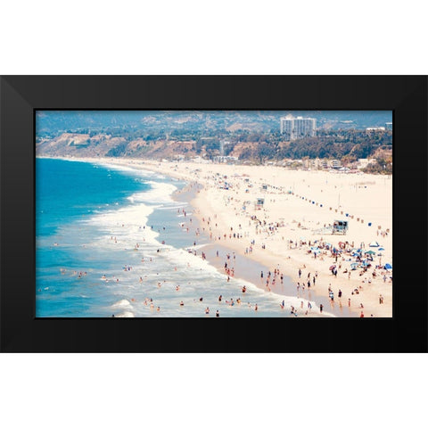 Beach Days IV Black Modern Wood Framed Art Print by Singleton, Ashley