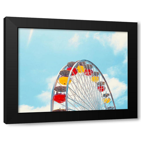 Carnival Fun Black Modern Wood Framed Art Print by Singleton, Ashley