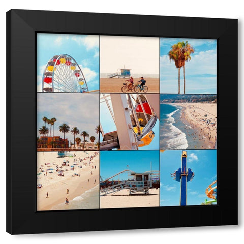 Beach Patch IV Black Modern Wood Framed Art Print with Double Matting by Singleton, Ashley