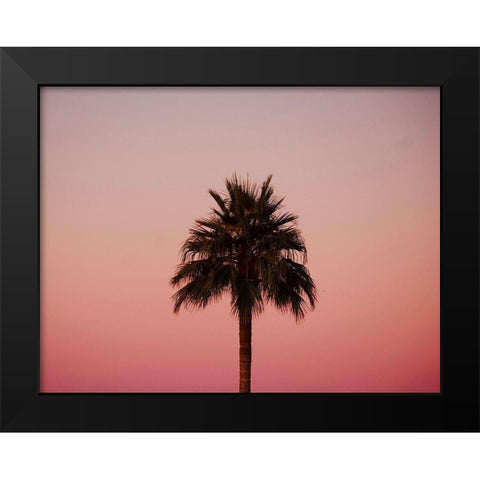 Palm Tree Sunset III Black Modern Wood Framed Art Print by Singleton, Ashley