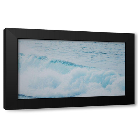 Wave Black Modern Wood Framed Art Print by Singleton, Ashley