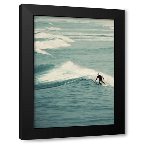 Surfer III Black Modern Wood Framed Art Print by Singleton, Ashley